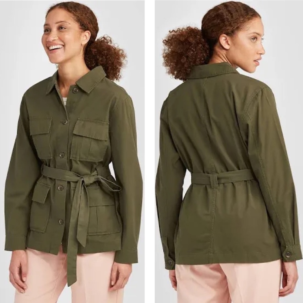 NWT A New Day Olive Army Green Utility Coat Jacket